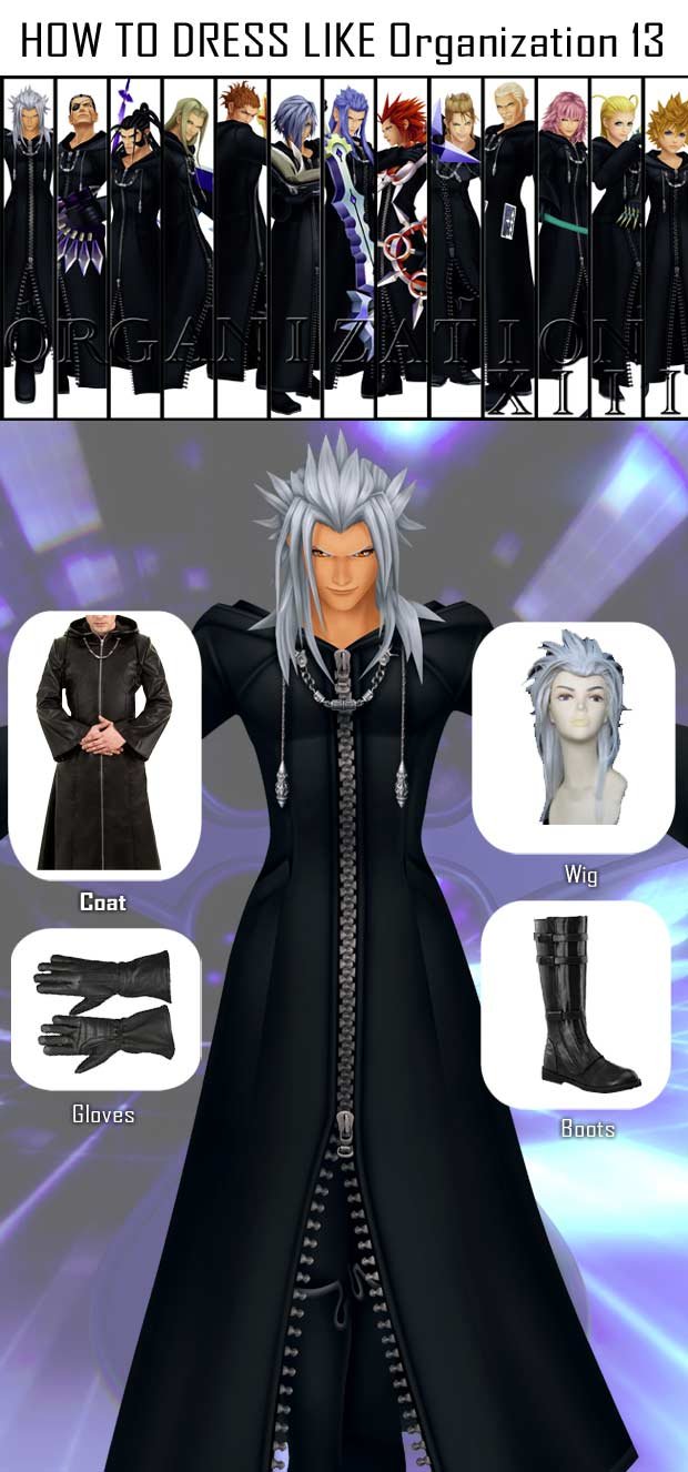 Kingdom Hearts Organization XIII Costume 15 Organization-13-Costume