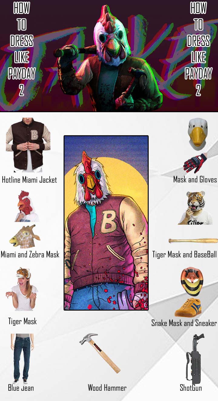 Payday 2 Hotline Miami Costume