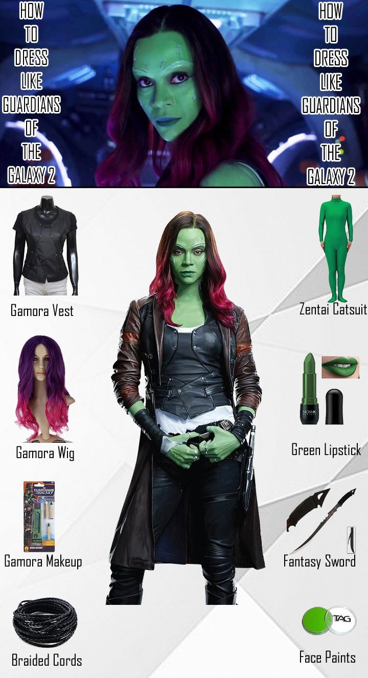 How to Dress Like Guardians of The Galaxy 2 Gamora 23 Guardians of The Galaxy 2 Gamora Costume Guide