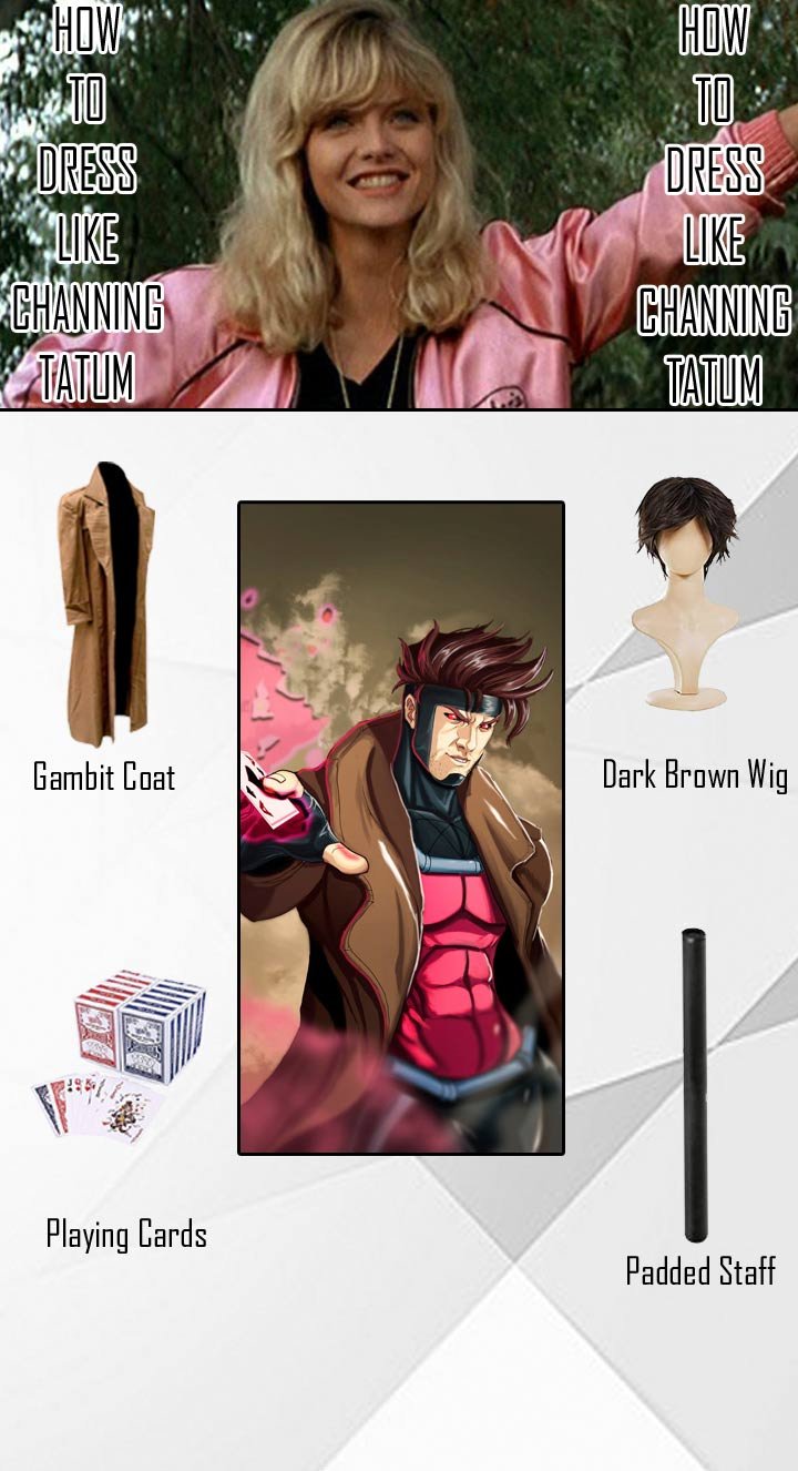 How to Dress Like Channing Tatum Gambit 15 Channing Tatum Gambit Costume Guide