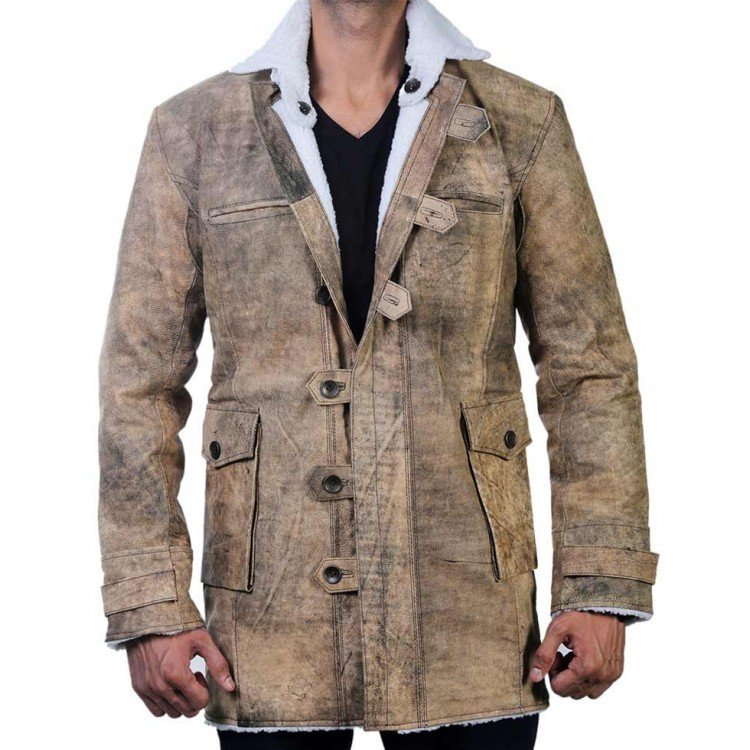 How to Dress Like The Dark Knight Rises Bane 15 Bane Shearling Coat