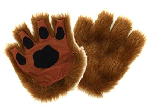 brown-fur-paw-gloves