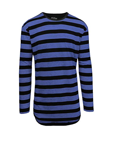 How to Dress Like Sheldon Cooper 17 long-sleeves-striped-scallop-t-shirt