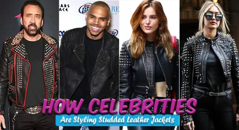 How Celebrities are Styling Studded Leather Jackets | Filmsjackets