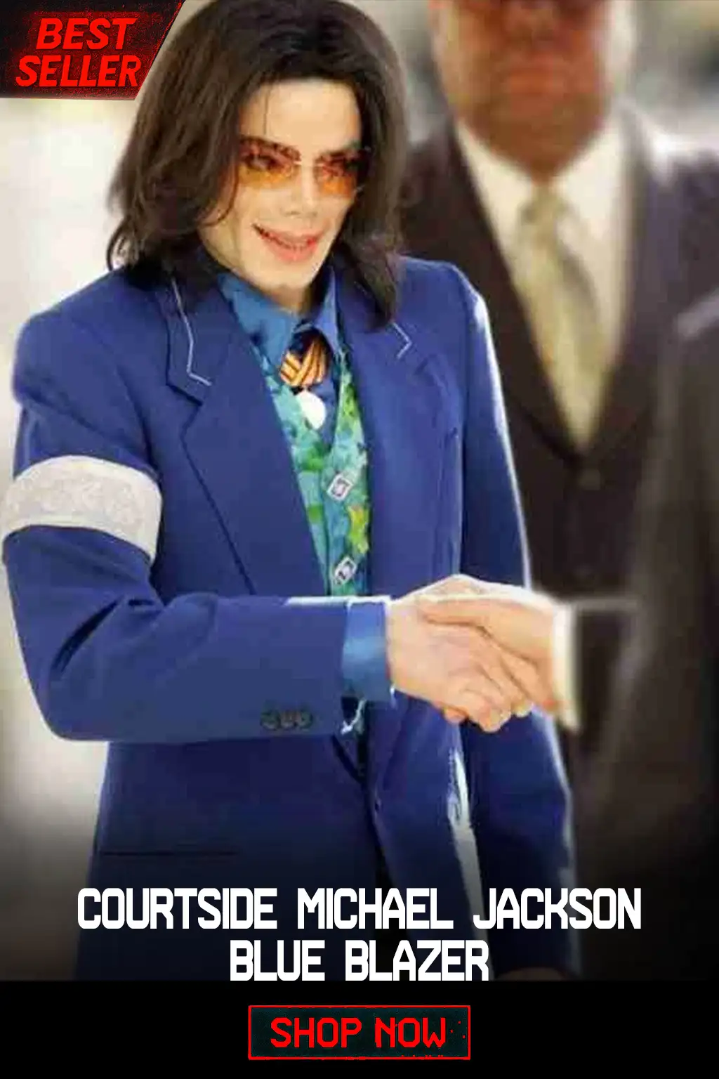 courtside michael jackson blue blazer
