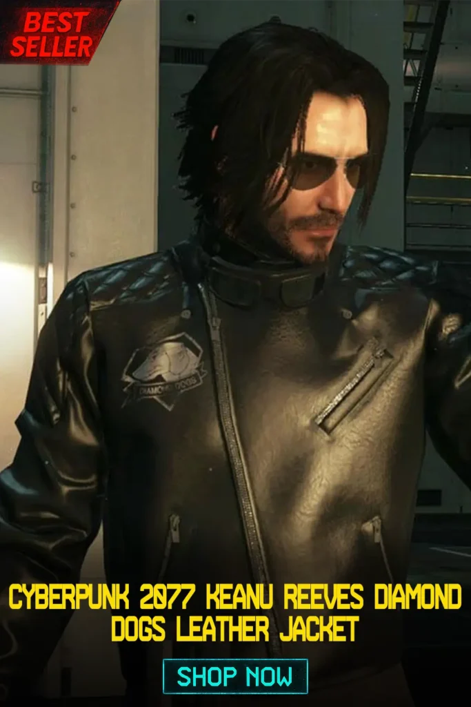 Cyberpunk 2077 Keanu Reeves Diamond Dogs Leather Jacket