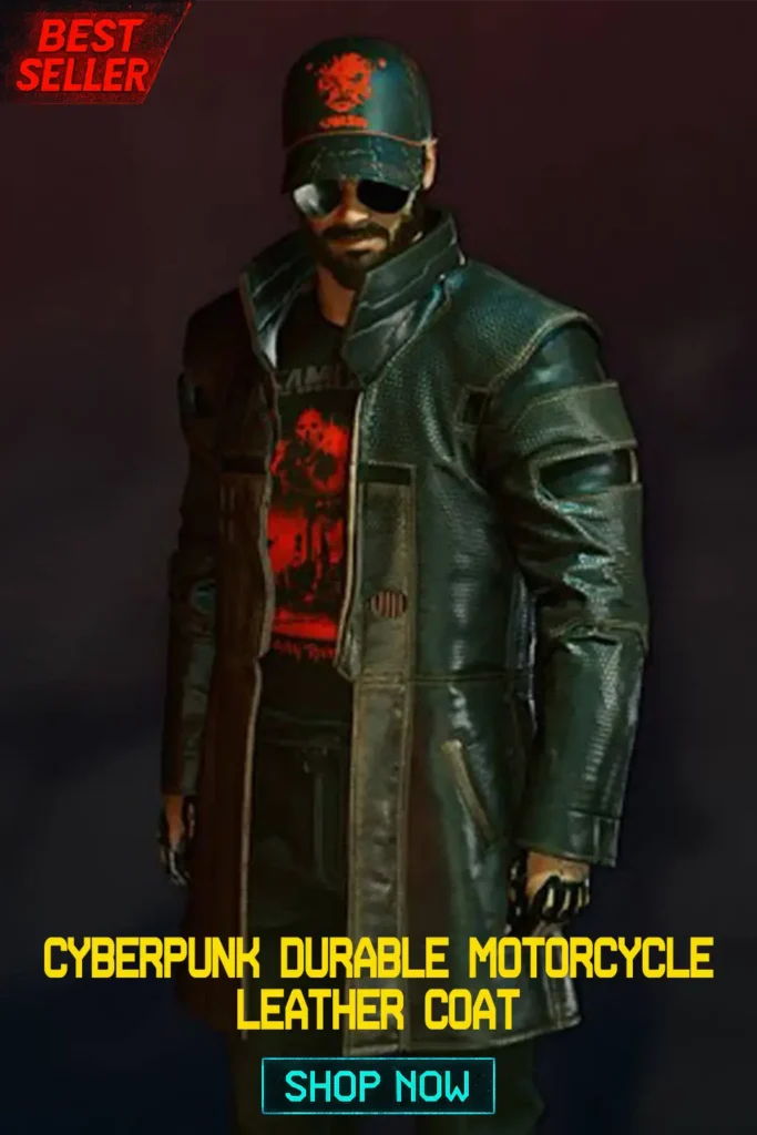 Cyberpunk Durable Motorcycle Leather Coat