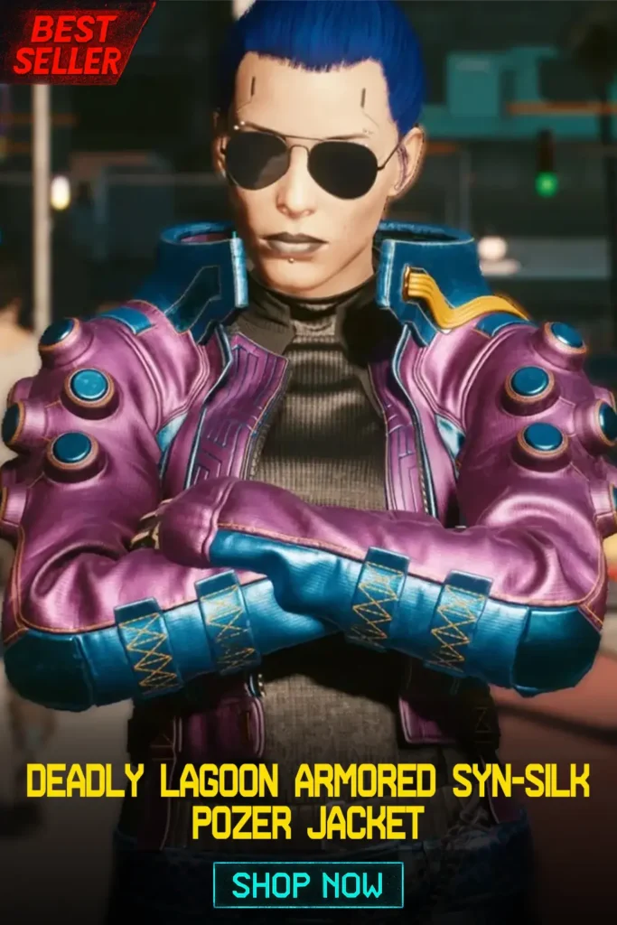 Deadly Lagoon Armored Syn-Silk Pozer Cyberpunk Leather Jacket