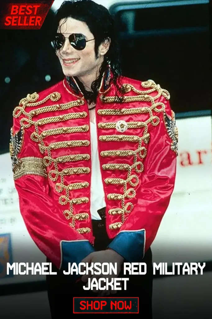 michael jackson red military jacket