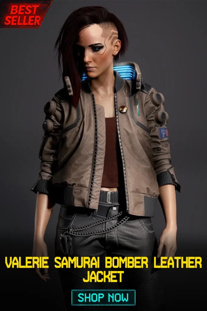 Valerie Samurai Bomber Leather jacket