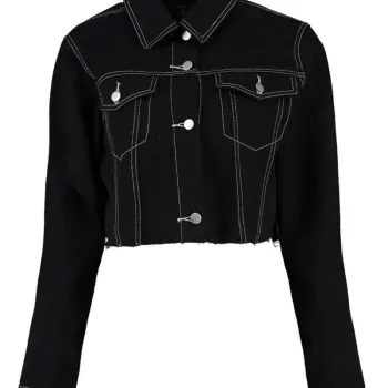 13 Reasons Why Alisha Boe Cropped Black Jacket