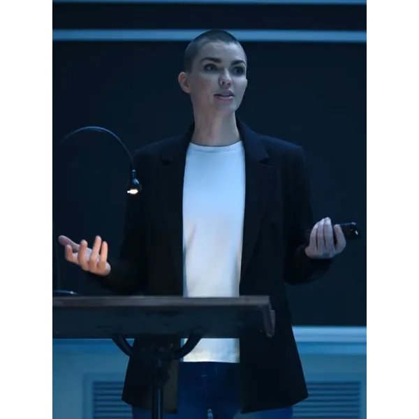 1UP 2022 Ruby Rose Black Suiting Blazer 1UP 2022 Ruby Rose Black Suiting Blazer