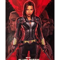 2020 Film Black Widow Leather Jacket