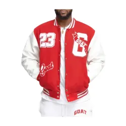23 Goat Red Varsity Jacket