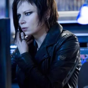 24 Live Another Day Mary Lynn Rajskub Black Leather Jacket