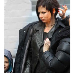 24 Live Another Day Mary Lynn Rajskub Black Leather Jacket