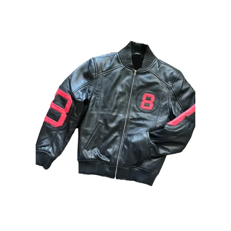 8 Ball Black And Red Bomber Jacket 8 Ball Black And Red Bomber Jacket