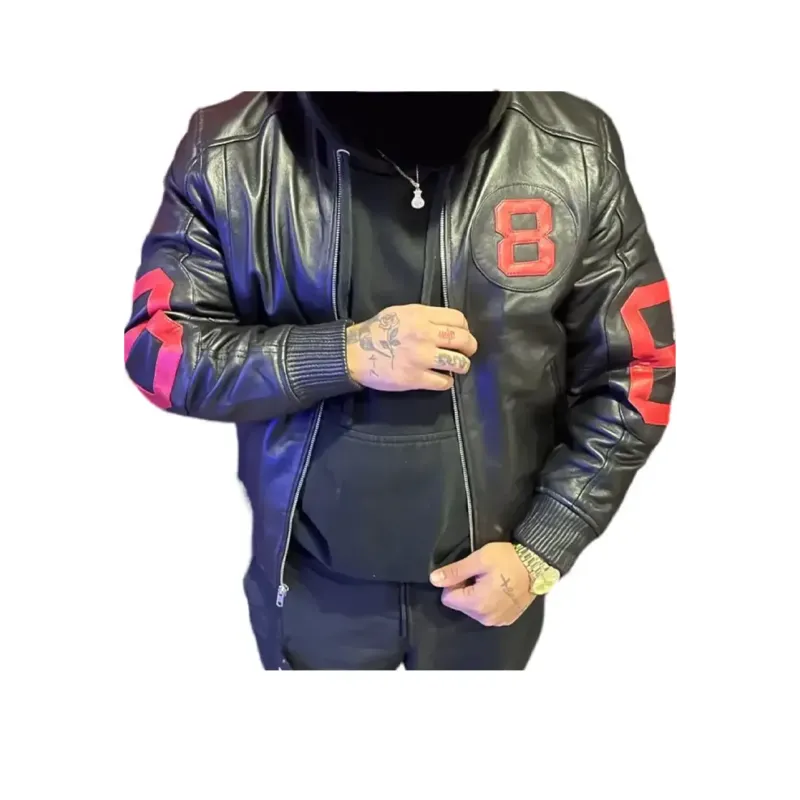 8 Ball Black And Red Bomber Jacket 8 Ball Black And Red Bomber Jacket