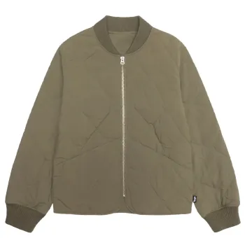 8 Ball Olive Stussy Quilted Jacket