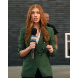 9-1-1 S5 Taylor Kelly Green Double Breasted Blazer