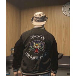 GTA 6 Panther Fleece Varsity Jacket