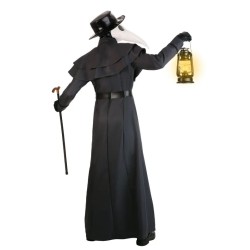 Halloween Classic Plague Doctor Black Coat