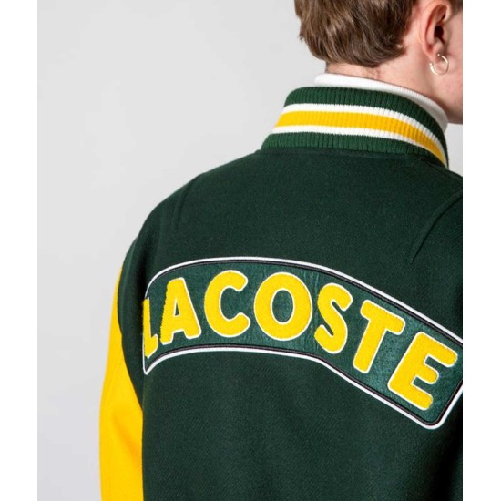 Lacoste Two Tone Green and Yellow Jacket
