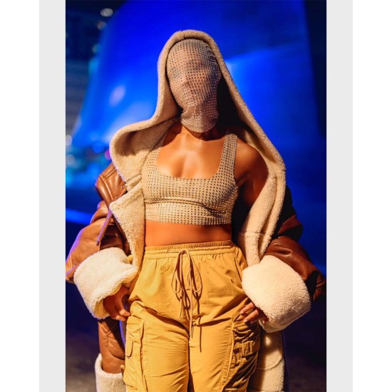 MTV Alicia Keys Shearling Coat