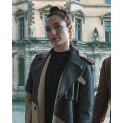 Red Notice 2021 Gal Gadot Trench Coat