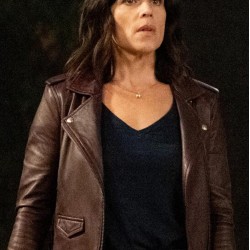 Scream 2022 Neve Campbell Brown Leather Jacket
