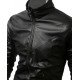Men's Cross Front Style Slim Fit Leather Jacket