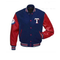 Texas Rangers Red and Blue Jacket