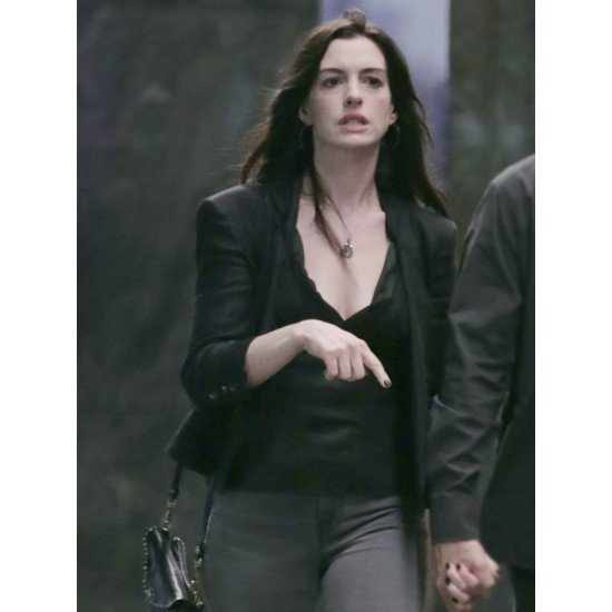 Wecrashed Anne Hathaway Black Leather Jacket