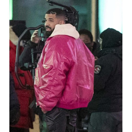Whats Next Drake Hot Pink Leather Jacket
