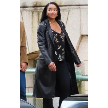 A Journal For Jordan Dana Canedy Leather Coat
