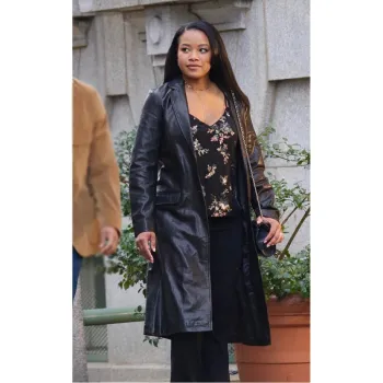 A Journal For Jordan Dana Canedy Leather Coat