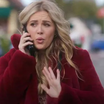 A Very Charming Christmas Town Natalie Hall Sherpa Jacket