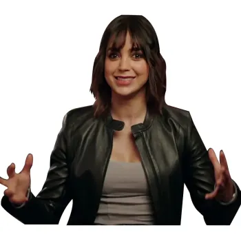 Abigali 2024 Joey Black Leather Jacket