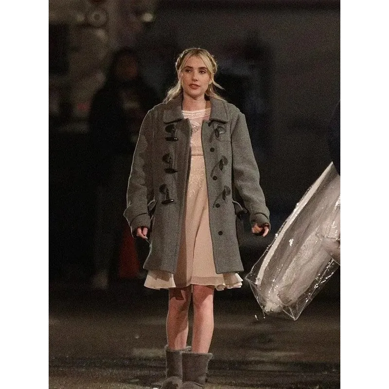 About Fate 2022 Emma Roberts Wool Coat About Fate 2022 Emma Roberts Wool Coat