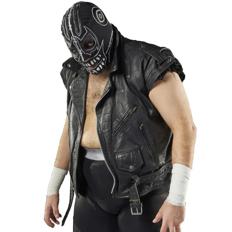 Evil Uno AEW Dynamite Leather Vest