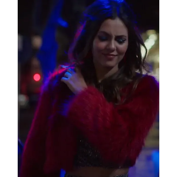 Afterlife of the Party Cassie Red Fur Jacket Afterlife of the Party Cassie Red Fur Jacket