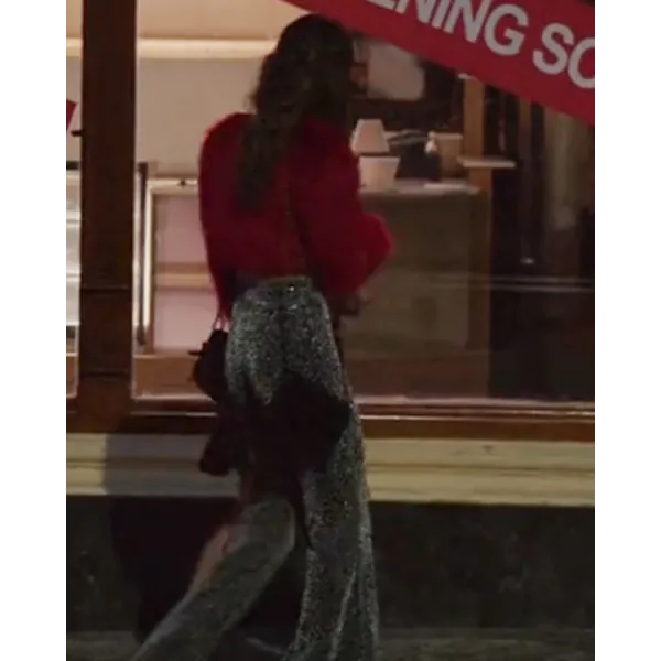 Afterlife of the Party Cassie Red Fur Jacket Afterlife of the Party Cassie Red Fur Jacket