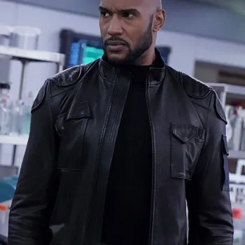 Agents of Shield Missing Pieces Henry Simmons Black Leather Jacket