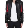 Champ Surface Kid Cudi Black Leather Jacket Champ Surface Kid Cudi Black Leather Jacket