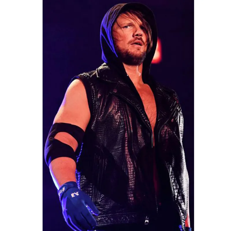 WWE Crocodile Alligator AJ Styles Vest with Hoodie WWE Crocodile Alligator AJ Styles Vest with Hoodie