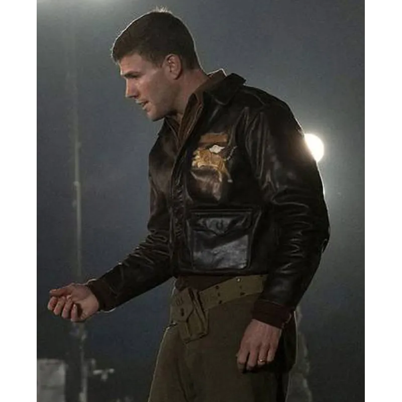 Austin Stowell Amazing Stories Bomber Leather Jacket Austin Stowell Amazing Stories Bomber Leather Jacket