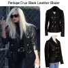 American Crime Story Penlope Cruz Black Leather Blazer