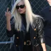 American Crime Story Penlope Cruz Black Leather Blazer