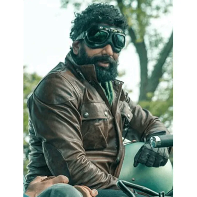 American Gods S02 Mousa Kraish Brown Leather Jacket American Gods S02 Mousa Kraish Brown Leather Jacket