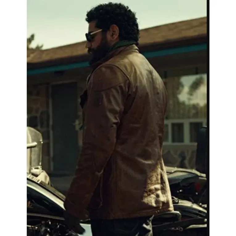 American Gods S02 Mousa Kraish Brown Leather Jacket American Gods S02 Mousa Kraish Brown Leather Jacket
